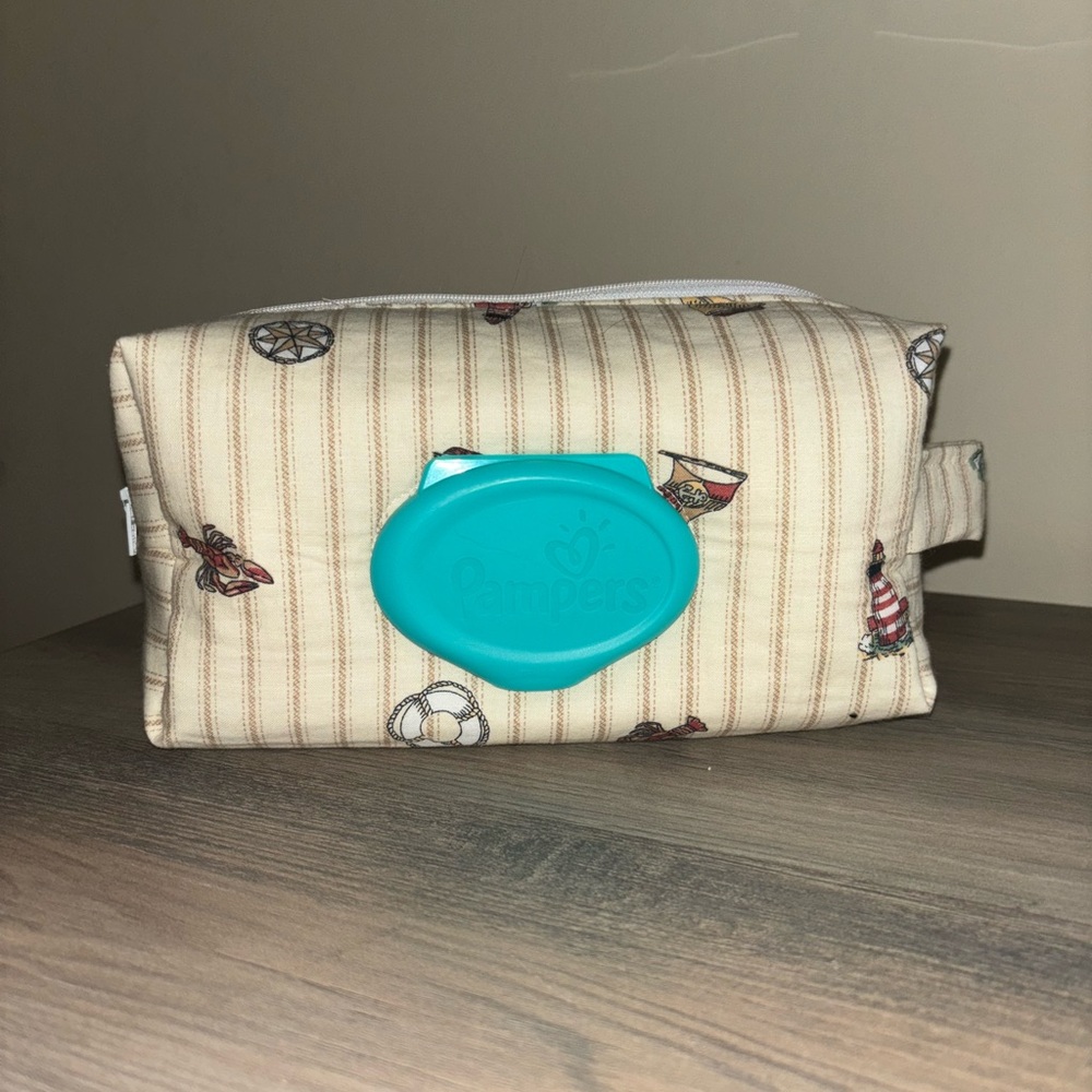 Handmade diaper and wipe bag